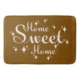 Festive Calligraphy and Stars Home Sweet Home Badrumsmatta