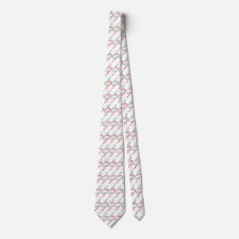 Festive Candy cane Mönster Helgdag Neck Tie Slips