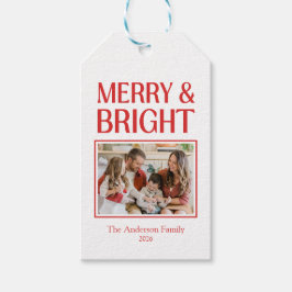 Festive Candy Cane Striped Christmas Red White Presentetikett