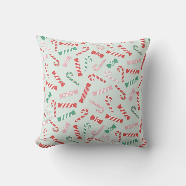 Festive Candy Delight Kudde (Framsida)