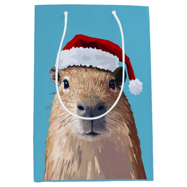 Festive Capybara i Santa Hat (Framsidan)