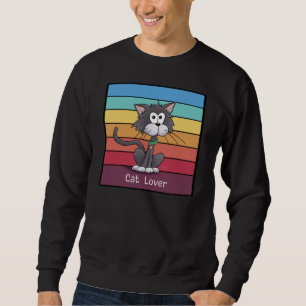 Festive Cat Lover Lång Ärmad Tröja