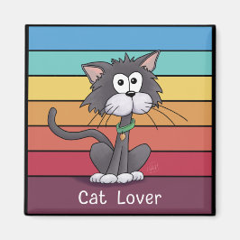 Festive Cat Lover Magnet