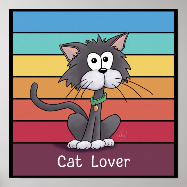 Festive Cat Lover Poster (Framsidan)