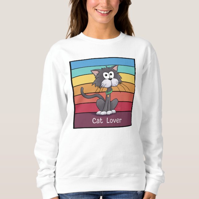 Festive Cat Lover T Shirt (Framsida)