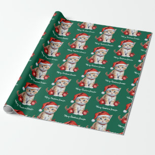 Festive Cats in jul Costumes - Helgdag Vibes Presentpapper