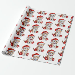 Festive Cats in jul Costumes - Helgdag Vibes Presentpapper