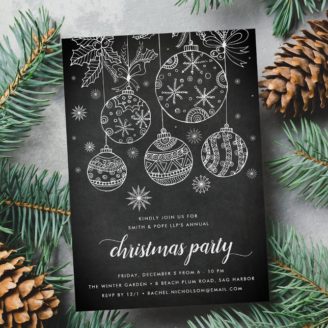 Festive Chalk | JulJulfest Inbjudningar (Skapare uppladdad)
