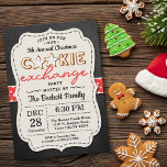 Festive Chalkboard Cookie Exchange jul Party Inbjudningar<br><div class="desc">Fira jul i stil i år med dessa inbjudningar till trendigets julfest för kakor. Utformningen är enkel att anpassa med din egen formulering och dina gäster kommer att bli glada när de tar emot dessa fantastiska inbjudningskort.</div>
