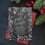 Festive Chalkboard Jingle & Mingle-Julfest Inbjudningar<br><div class="desc">Fira helgdagarna i stil i julas med de här inbjudningarna till trendigets julfest. Utformningen är enkel att anpassa med din egen formulering och dina gäster kommer att bli glada när de tar emot dessa fantastiska inbjudningskort.</div>
