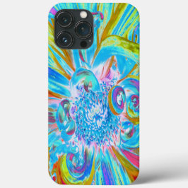 Festive Chartreuse och Blue Dahlia Flower Petals