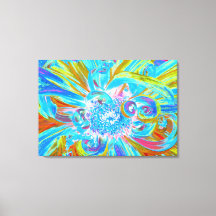 Festive Chartreuse och Blue Dahlia Flower Petals