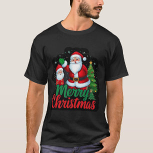 "Festive Cheer: God jul Träd & Santa Desig T Shirt