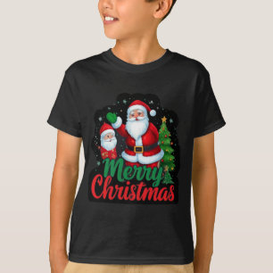 "Festive Cheer: God jul Träd & Santa Desig T Shirt