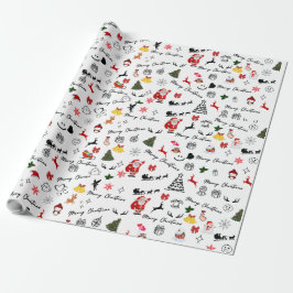 🎄 Festive Cheer Julafton Wrapping Papper Presentpapper