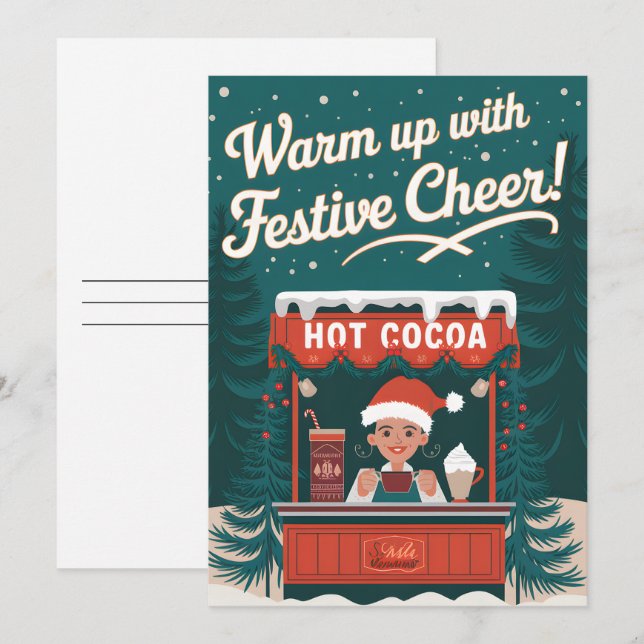Festive Cheer - julkort (Fram/baksida)
