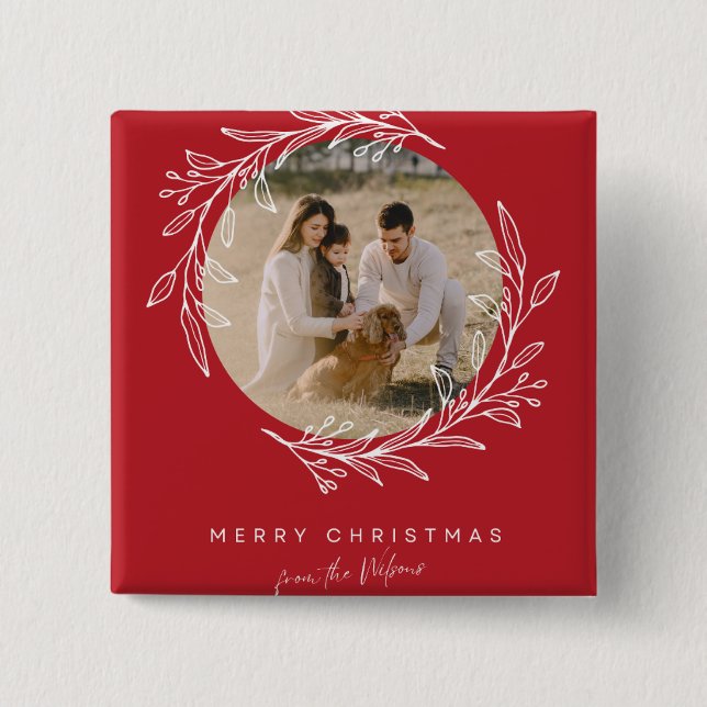 Festive Cheer Pin! ✨ Custom Christmas Button Badge Knapp (Framsida)