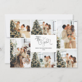 Festive Cheers | Elegant Godt Nytt År 6 Foto Julkort
