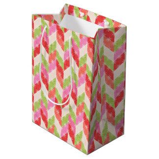 Festive chevron Gift Bag