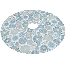 Festive Chic Blommigt Mandala Snö Flakes Mönster