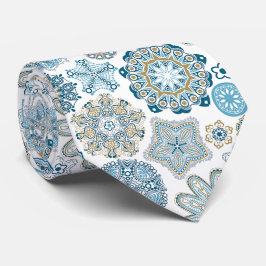 Festive Chic Winter Mandala Snö Flakes Mönster Slips