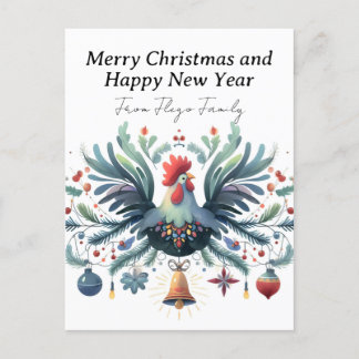 Festive Chicken Helg Vykort