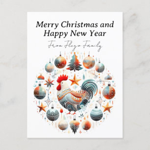 Festive Chicken Helg Vykort