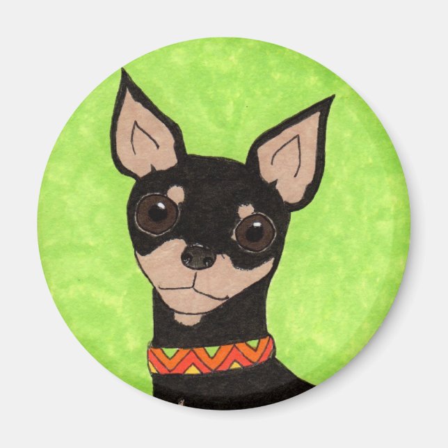 Festive Chihuahua Magnet (Framsidan)