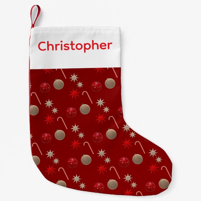 Festive Children's Jul Stocking Liten Julstrumpa (Framsidan)