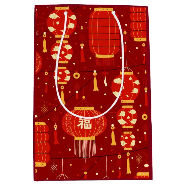 Festive Chinese New Year Red Lanterns (Framsidan)