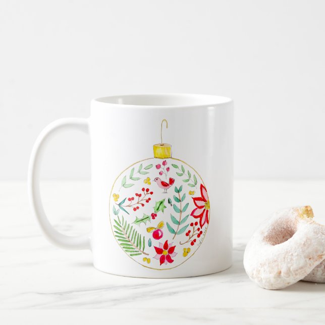 Festive Christmas Ball  Kaffemugg (Med munk)