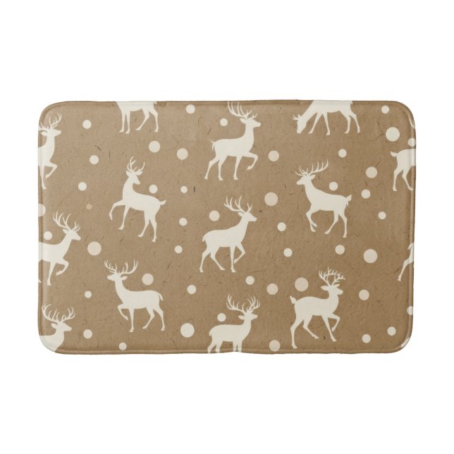 Festive Christmas Bath Mat – Holiday Bathroom Deco Badrumsmatta (Framsidan)