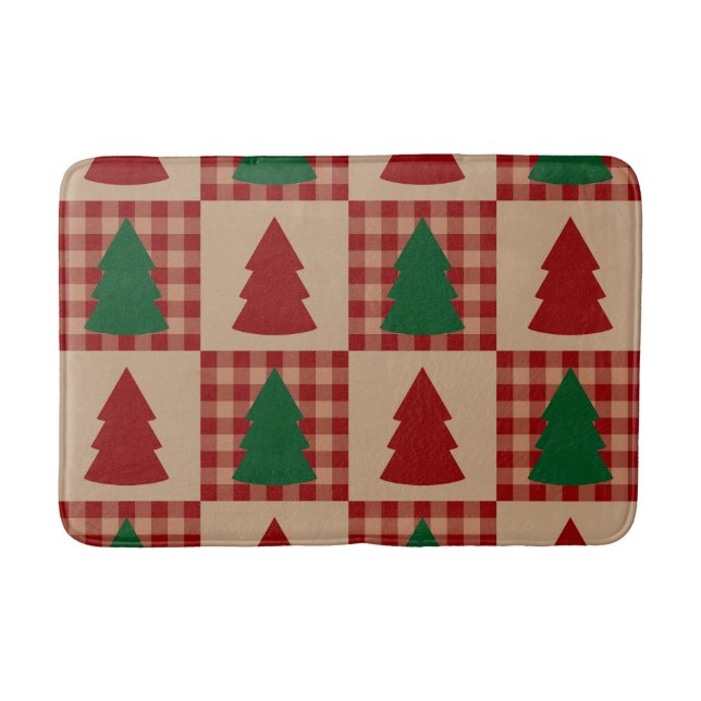 Festive Christmas Bath Mat – Holiday BathroomDecor Badrumsmatta (Framsidan)