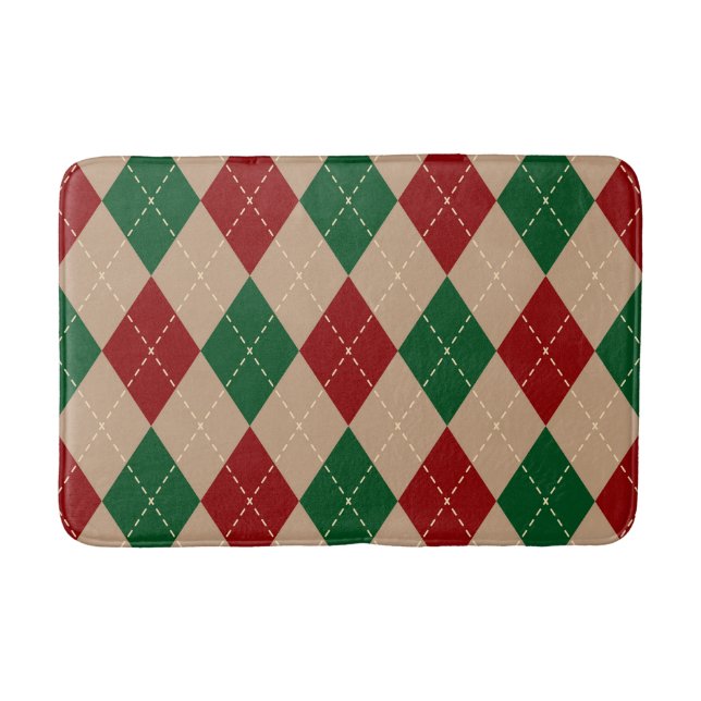 Festive Christmas Bath Mat – Holiday BathroomDecor Badrumsmatta (Framsidan)