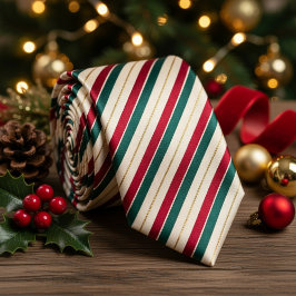 Festive Christmas Candy Cane Stripe Slips