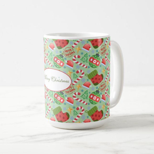 Festive Christmas Decorations, Cute Holiday Kaffemugg (Framsida höger)