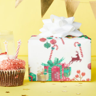 Festive Christmas Gift Wrap Presentpapper