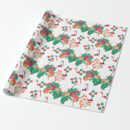 Festive Christmas Gift Wrap Presentpapper