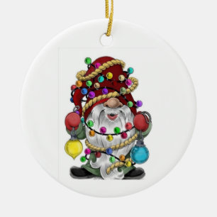 "FESTIVE CHRISTMAS GNOME" ORNAMENT OCH GIFT