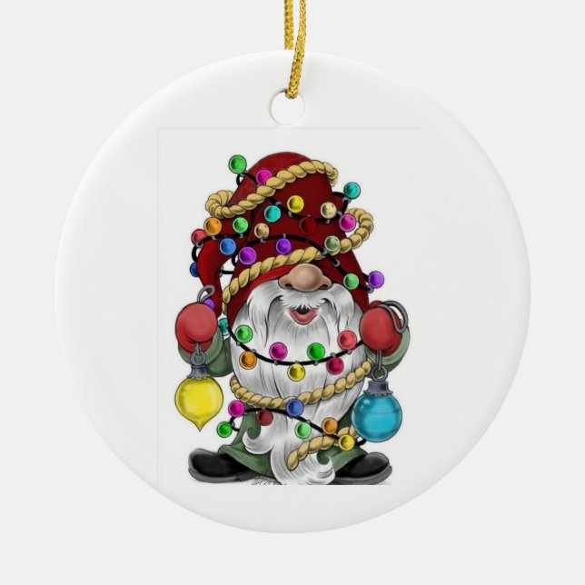 "FESTIVE CHRISTMAS GNOME" ORNAMENT OCH GIFT (Framsidan)