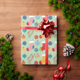 Festive Christmas Holiday Custom Presentpapper