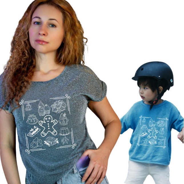 Festive Christmas Holiday Treats T Shirt (Skapare uppladdad)