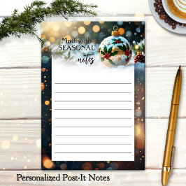 Festive Christmas Holidays Post-it Block