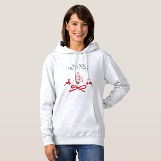 Festive Christmas Hoodie – Cozy, Fun  T Shirt (Hel framsida)