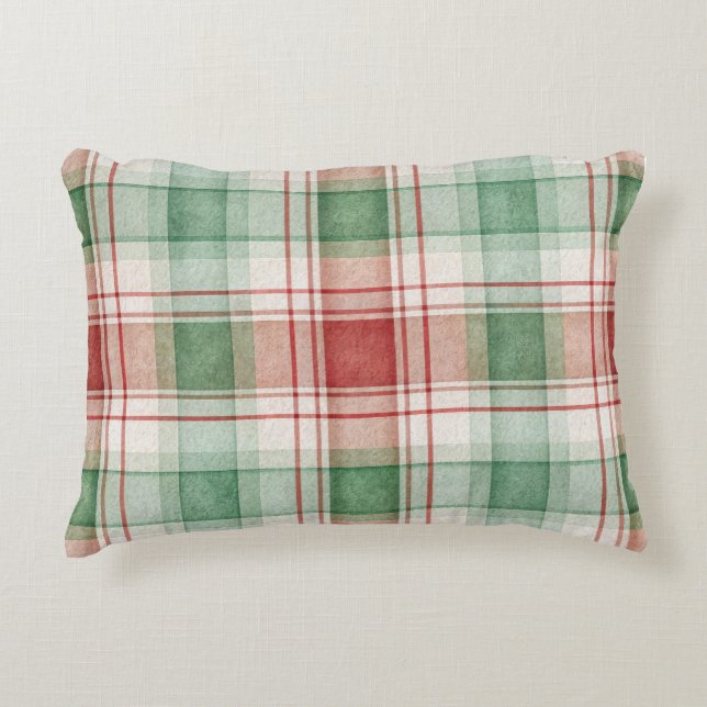Festive Christmas Lumbar Pillow – Cheerful Holiday Prydnadskudde (Framsidan)