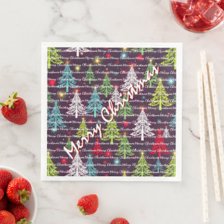 Festive Christmas Luxury Christmas Trees Pappersservett