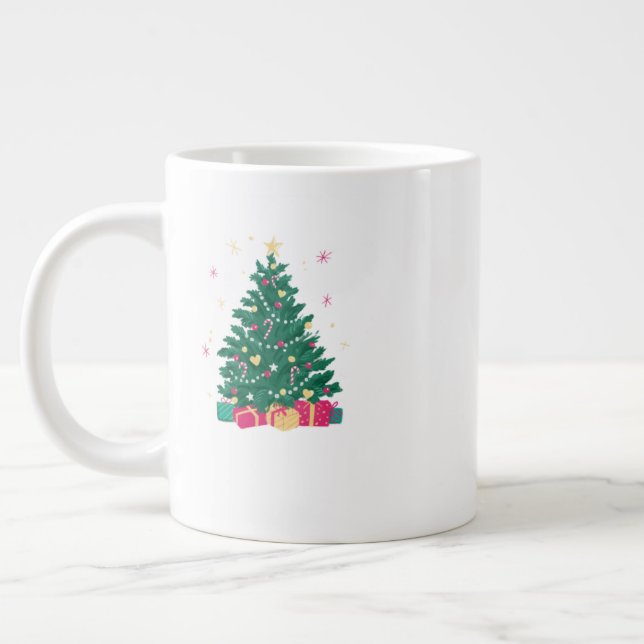 Festive Christmas Mug – Holiday Party Coffee & Coc Jumbo Mugg (Vänster)