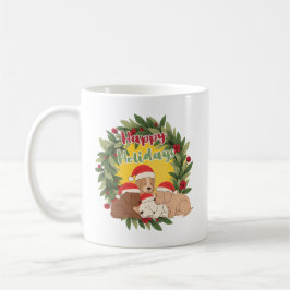 Festive Christmas Mug | Puppies Kaffemugg