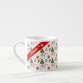 Festive Christmas Mug – Santa & Reindeer Espressomugg