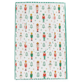 Festive Christmas Nutcracker Green Striped